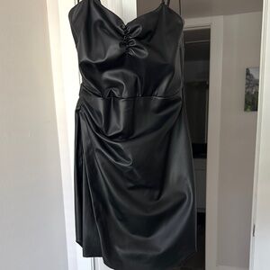 Zara Black Sheath Cocktail Dress Spaghetti Strap
